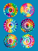 TIE DYE MANDALAS - 6 PATCH SET - DEXCOM G7 OR DEXCOM STELO OVERLAYS