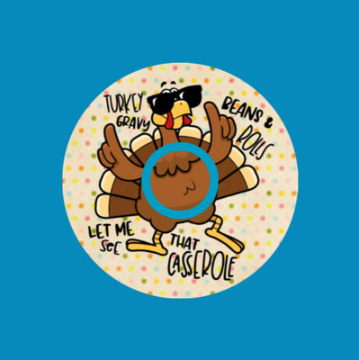 TURKEY, GRAVY, BEANS & ROLLS - LET ME SEE THAT CASSEROLE - LIBRE 3 OVERLAY