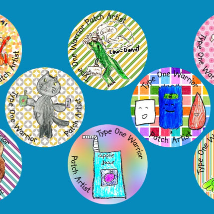 TYPE 1 WARRIOR KIDS PATCH ARTISTS - 8 PATCH SET - LARGE SOLID OVERLAYS