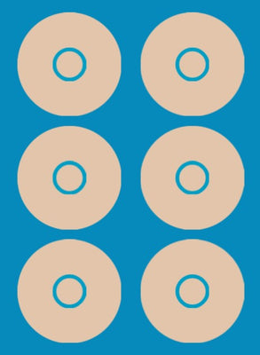 VANILLA CREME - LIGHT SKIN - 4 PATCH SET  - LIBRE 3 OVERLAY