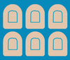 VANILLA CREME - LIGHT SKIN - 6 PATCH SET - OMNIPOD OVERLAYS