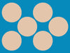 VANILLA CREME - LIGHT SKIN - 6 PATCH SET - LARGE SOLID OVERLAYS