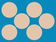 VANILLA CREME - LIGHT SKIN - 6 PATCH SET - LARGE SOLID OVERLAYS