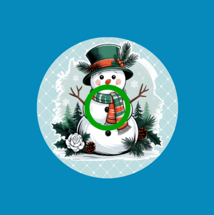 VINTAGE SNOWMAN - INFUSION SET OVERLAY