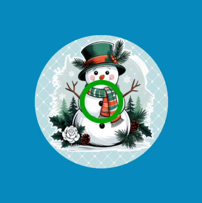 VINTAGE SNOWMAN - INFUSION SET OVERLAY