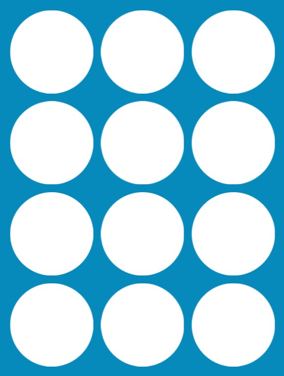 WHITE - 12 PATCH SET - FOR THE SUGARSHIELD™ CASE BY DECK MY DIABETES for TANDEM MOBI™ INSULIN PUMP