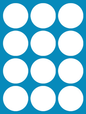 WHITE - 12 PATCH SET - FOR THE SUGARSHIELD™ CASE BY DECK MY DIABETES for TANDEM MOBI™ INSULIN PUMP