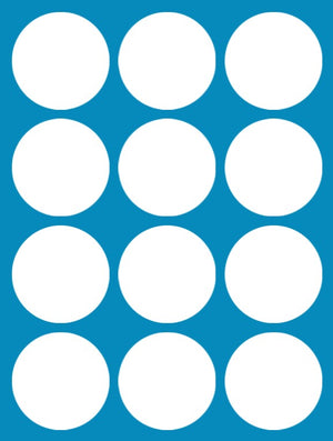 WHITE - 12 PATCH SET - FOR THE SUGARSHIELD™ CASE BY DECK MY DIABETES for TANDEM MOBI™ INSULIN PUMP