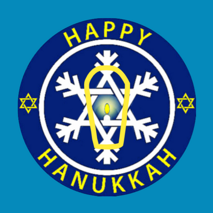 HAPPY HANUKKAH STAR OF DAVID - SNOWFLAKE -  DEXCOM G6 OVERLAY