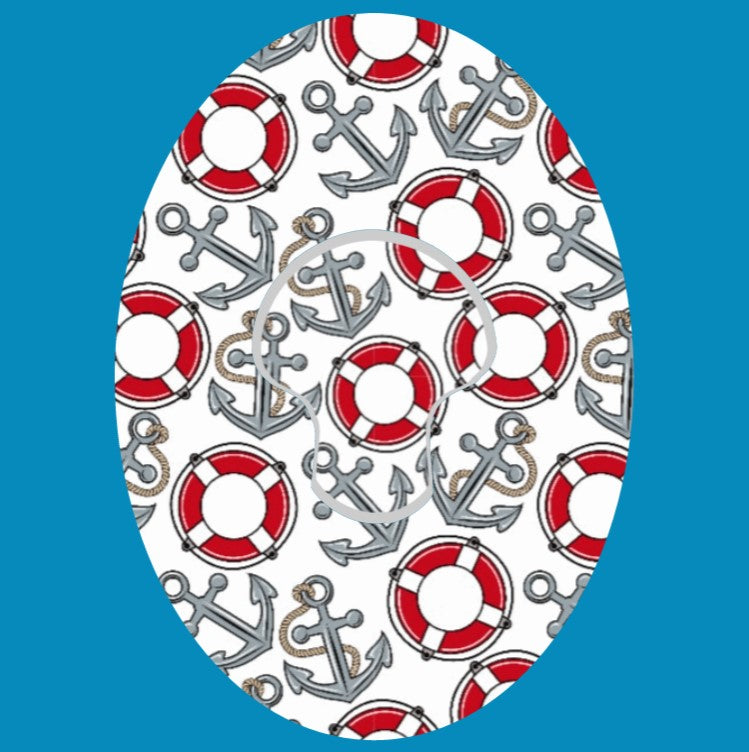 ANCHORS AWAY OVAL PATCH