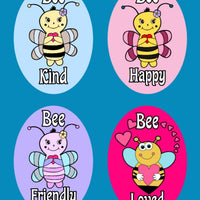 BEE ATTITUDES OVAL 4 PATCH SET