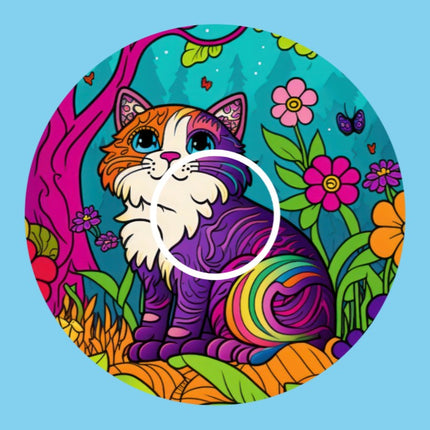 SUGAR PATCH BRIGHTS PURPLE KITTY PATCH