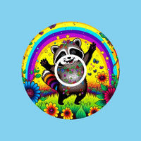 SUGAR PATCH BRIGHTS RACCOON DRESSED IN FLOWERS PATCH