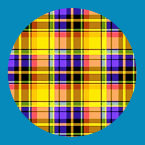 FALL HALLOWEEN PLAID - CIRCULAR