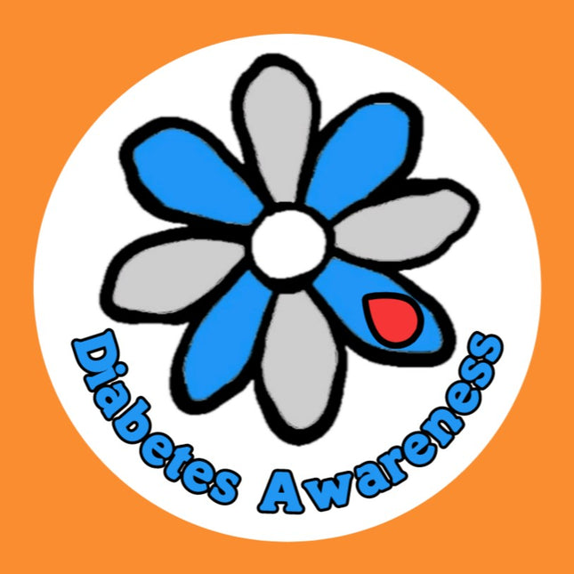 DIABETES AWARENESS DAISY CIRCULAR PATCH