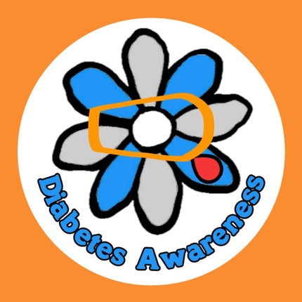 DIABETES AWARENESS DAISY CIRCULAR PATCH