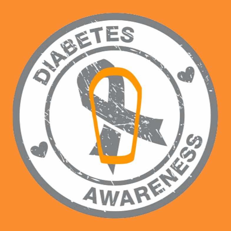 Diabetes Awareness Stamp - Grey