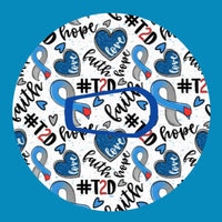 FAITH HOPE & T2D (TYPE TWO DIABETES) CIRCULAR PATCH