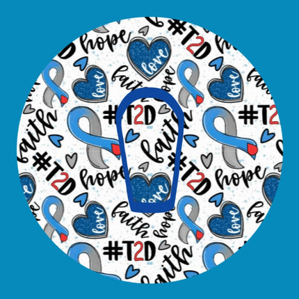 FAITH HOPE & T2D (TYPE TWO DIABETES) CIRCULAR PATCH
