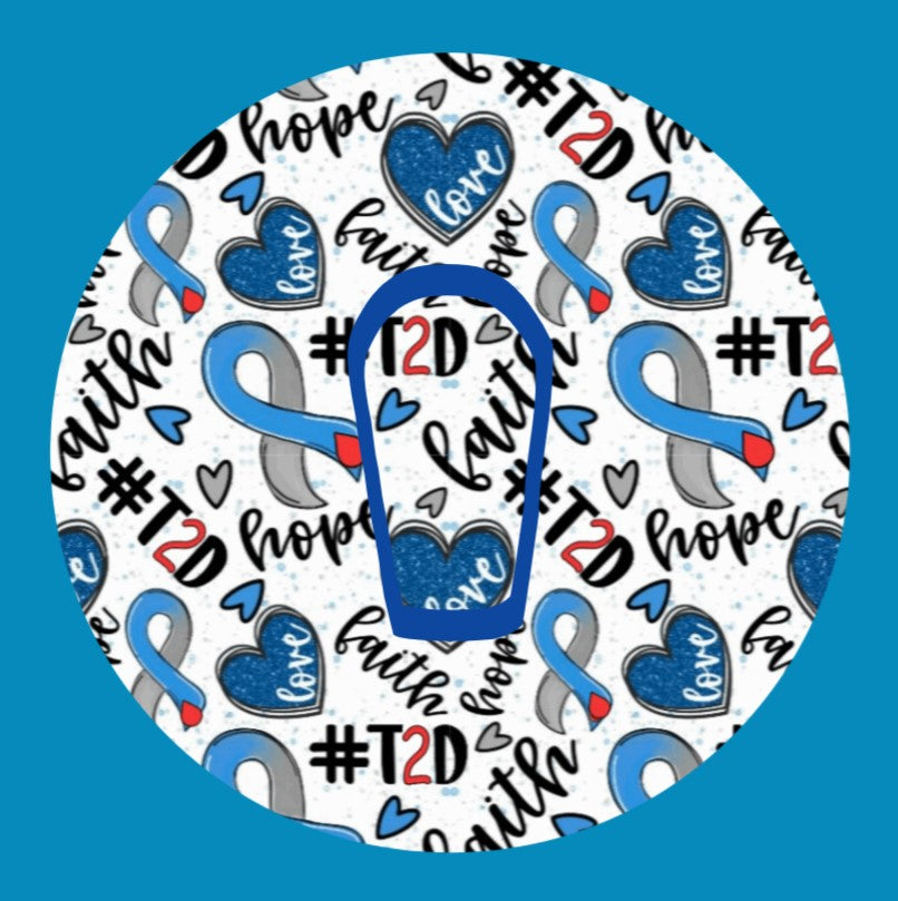 FAITH HOPE & T2D (TYPE TWO DIABETES) CIRCULAR PATCH