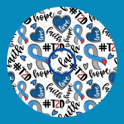 FAITH HOPE & T2D (TYPE TWO DIABETES) CIRCULAR PATCH
