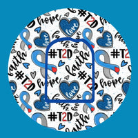 FAITH HOPE & T2D (TYPE TWO DIABETES) CIRCULAR PATCH