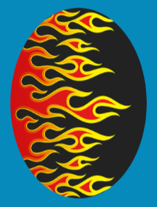 FLAMING HOT  - OVAL