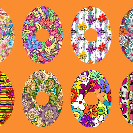 FLOWER MAGIC OVAL 8 PATCH SET