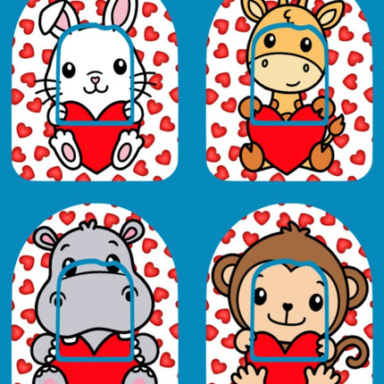 FUR BABIES LOVE 4 PATCH SET