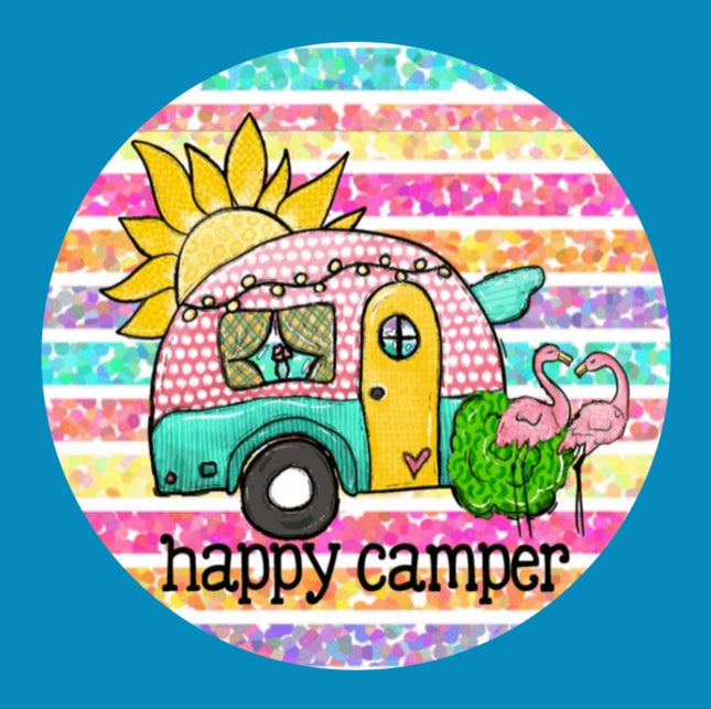 HAPPY CAMPER CIRCULAR PATCH