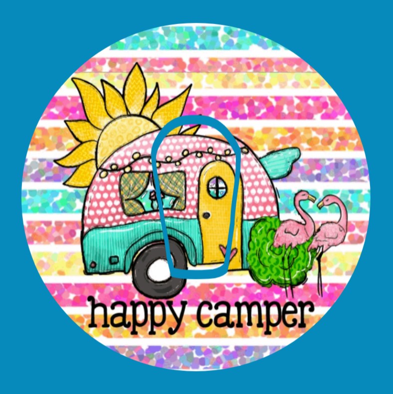 HAPPY CAMPER CIRCULAR PATCH