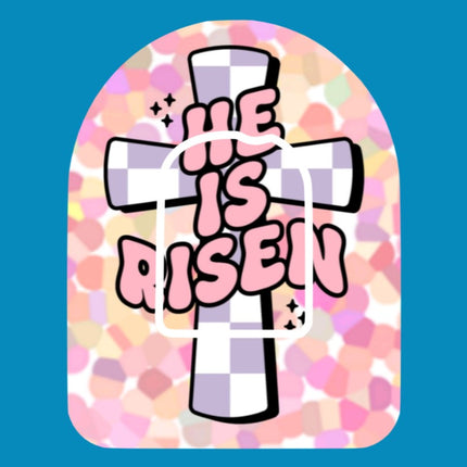 HE IS RISEN CROSS PATCH