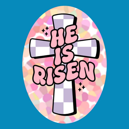 HE IS RISEN CROSS PATCH