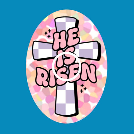 HE IS RISEN CROSS PATCH