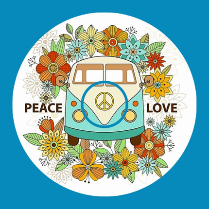 HIPPIE VAN CIRCULAR PATCH
