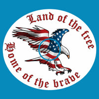 HOME OF THE BRAVE OBLONG OVAL PATCH
