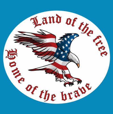 HOME OF THE BRAVE OBLONG OVAL PATCH