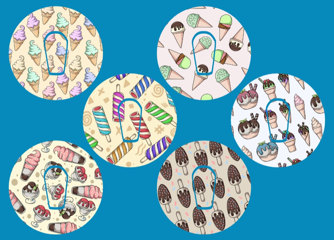 ICE CREAM STORE CIRCULAR 6 PATCH SET