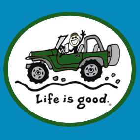 Life is Good - GREEN JEEP