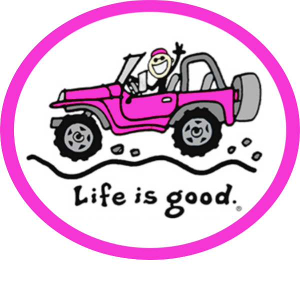 Life is Good - PINK JEEP