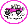 Life is Good - PINK JEEP