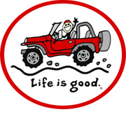 Life is Good - RED JEEP