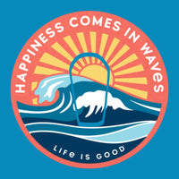 LIG HAPPINESS COMES IN WAVES CIRCULAR PATCH