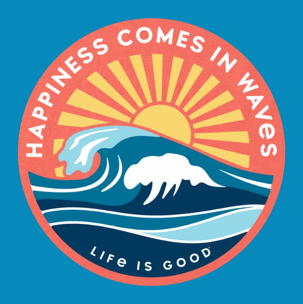 LIG HAPPINESS COMES IN WAVES CIRCULAR PATCH