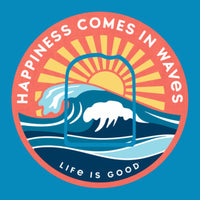 LIG HAPPINESS COMES IN WAVES CIRCULAR PATCH