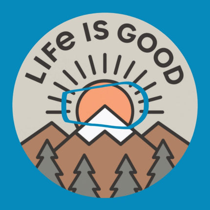 LIG MOUNTAIN SUNRISE CIRCULAR PATCH