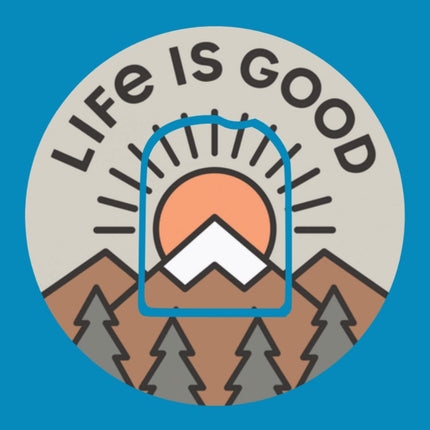 LIG MOUNTAIN SUNRISE CIRCULAR PATCH