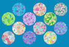LP INSPIRED SPRING PRINT CIRCULAR 12 PATCH SET