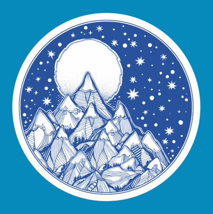 MAJESTIC MOUNTAINS UNDER THE STARS CIRCULAR PATCH