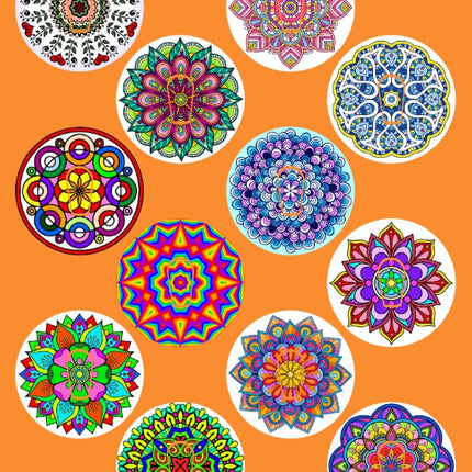 MANDALA ASSORTED CIRCULAR 12 PATCH SET